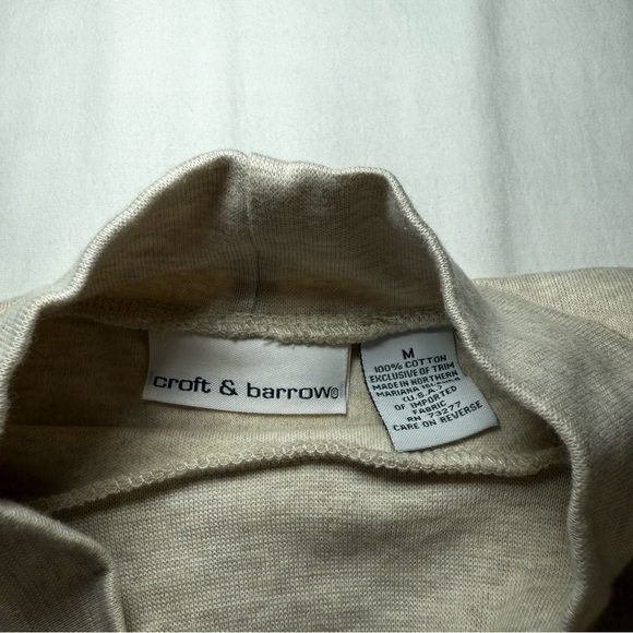 Vtg Croft & Barrow Womens Snowman Turtleneck 90's Y2K Size Medium Winter Holiday - Picture 3 of 7